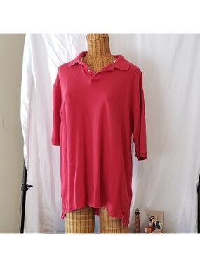 Men's CONSENSUS Vintage Polo Shirt in Red - LT